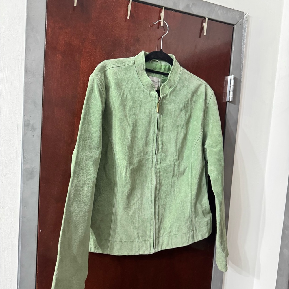 Chico's Light Green Utility Jacket - image 2